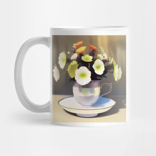 Flowers in A Teacup Mug